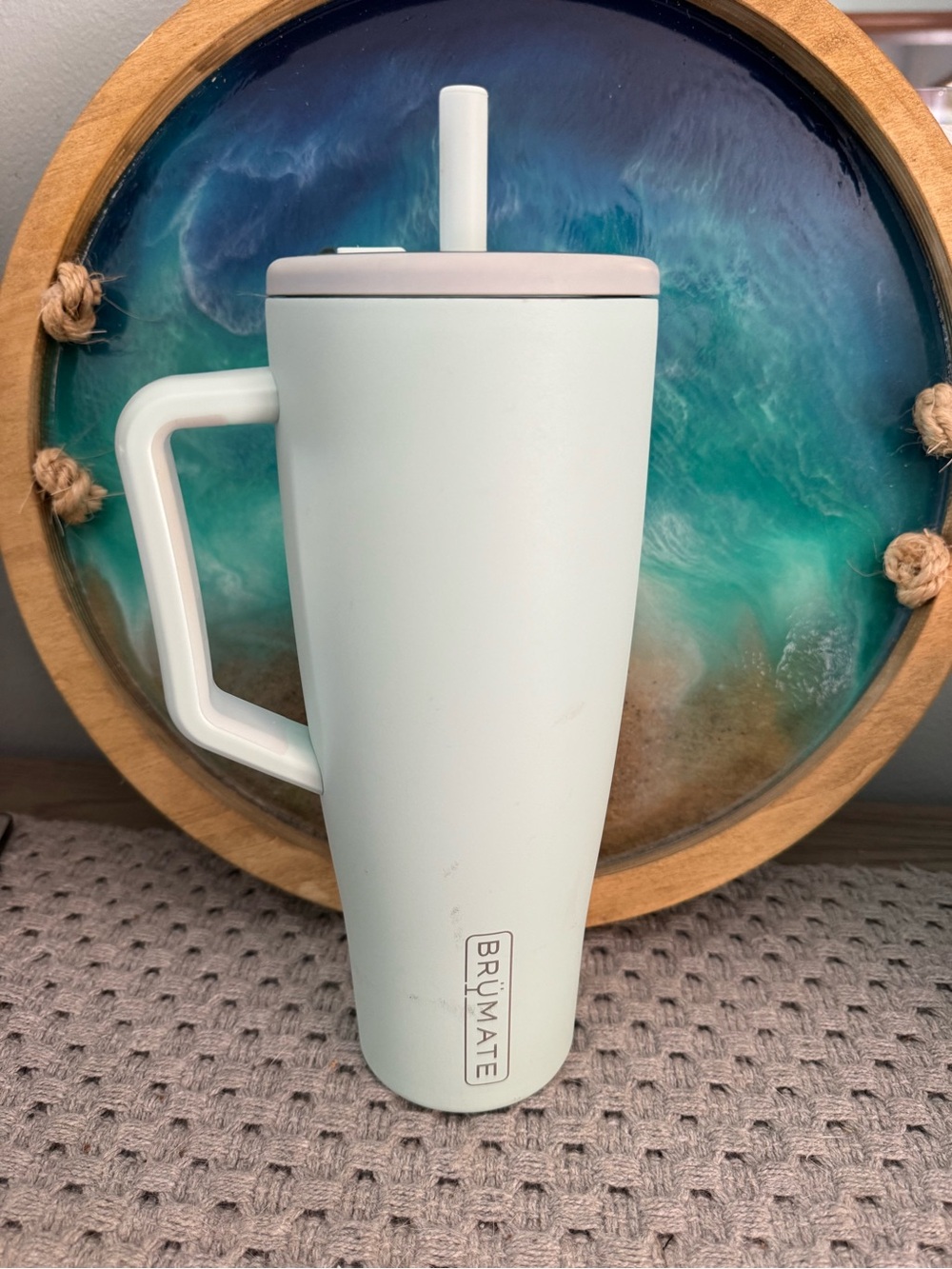 BrüMate Mint Green Travel Mug with Handle